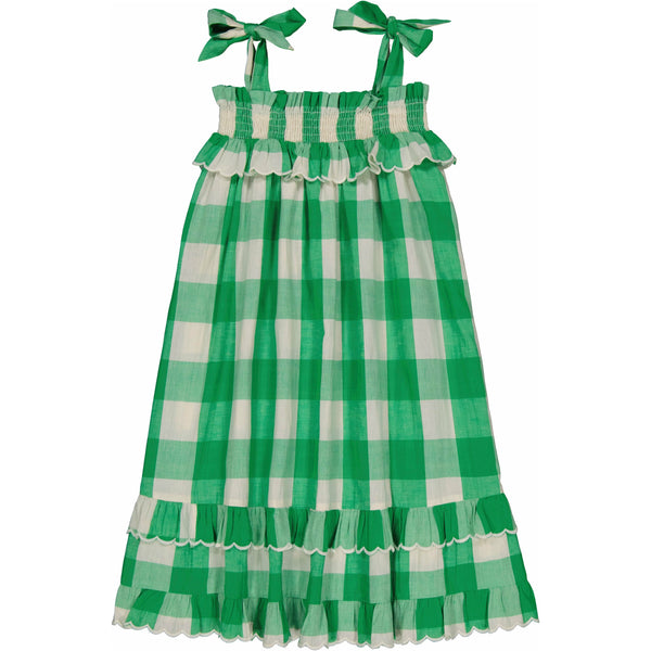 Nina Dress | Check Green
